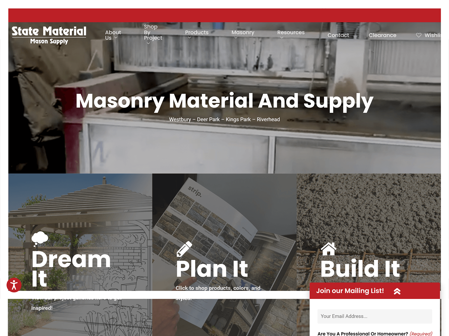 State Material Mason Supply